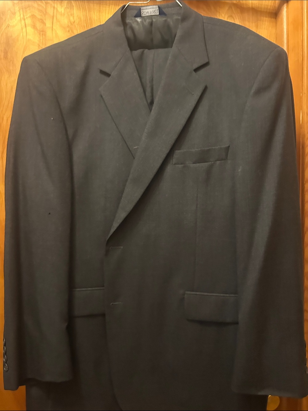 Stafford Men's Black Single-Breasted Suit Jacket